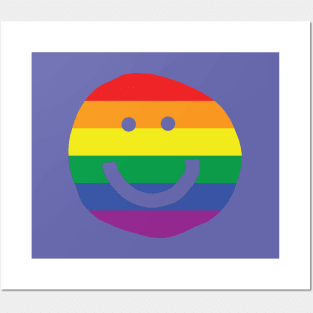 Pride Transparent Smiley Face Posters and Art